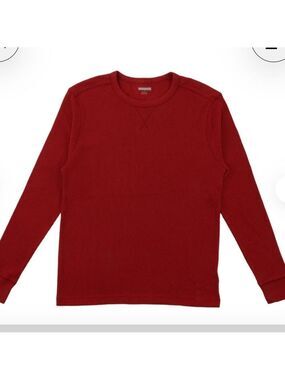 🎈$10 add on GAP Red Waffle Crew Neck Top. Large